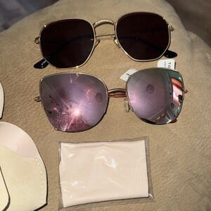 2 Sunglasses w/ cases